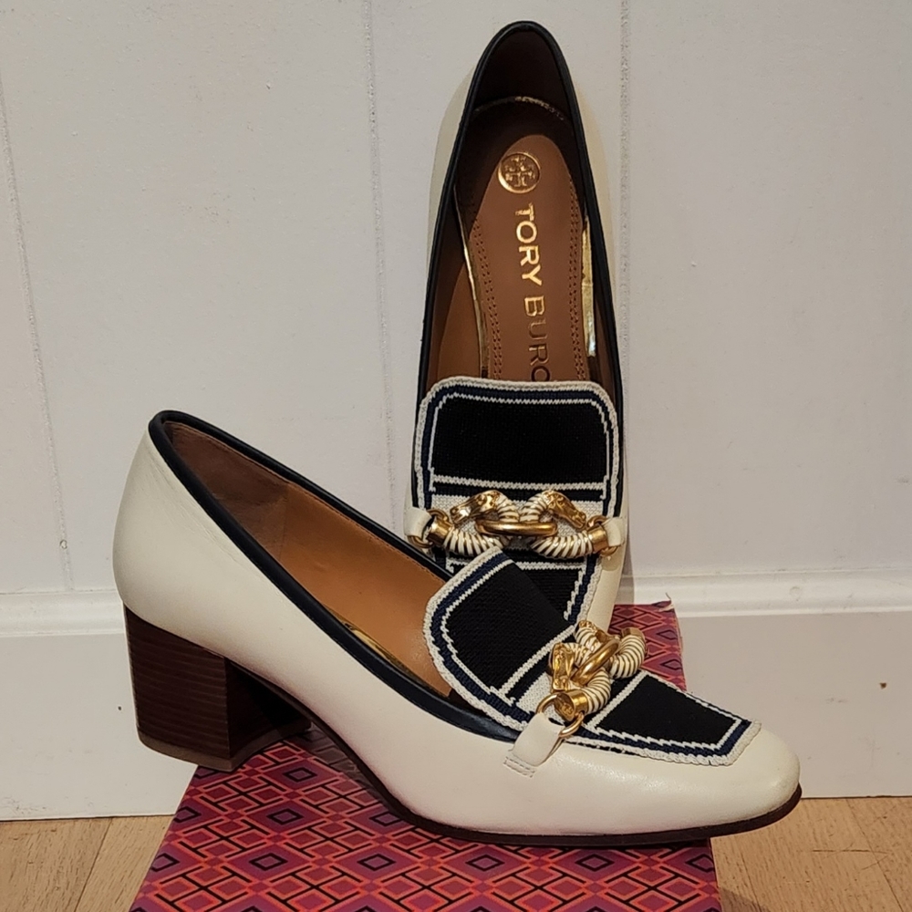 Tory Burch Jessa Stacked Heel Pump